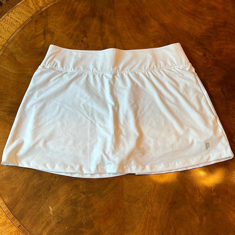 Prince White Tennis Skirt with shorts